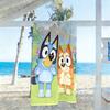 Bluey's Adventure Beach Towel Quick-Dry Soft Microfiber Comfortable Lightweight Suitable for Sports, Travel, Swimming, Yoga, Bathroom, Beach, And Pool