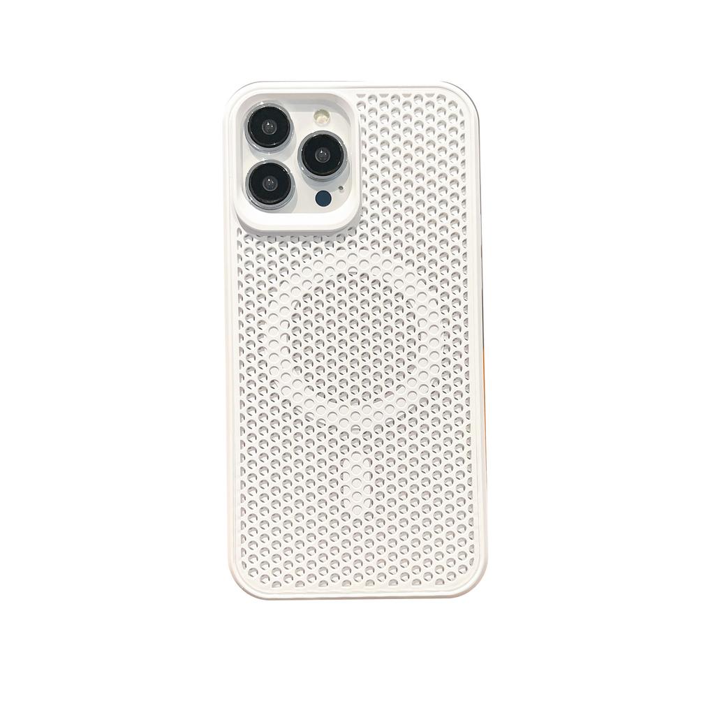 Summer Cooling Magnetic Suction for IPhone15 Mobile Phone Case Mesh Breathable for Apple 14ProMax Anti-fall Protective Case