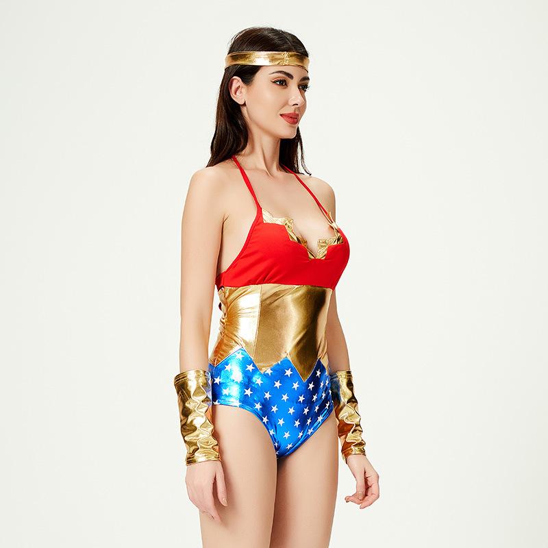 Cosplay halloween costume supergirl cos wonder woman cosplay costume nightclub stage bar ds table costume