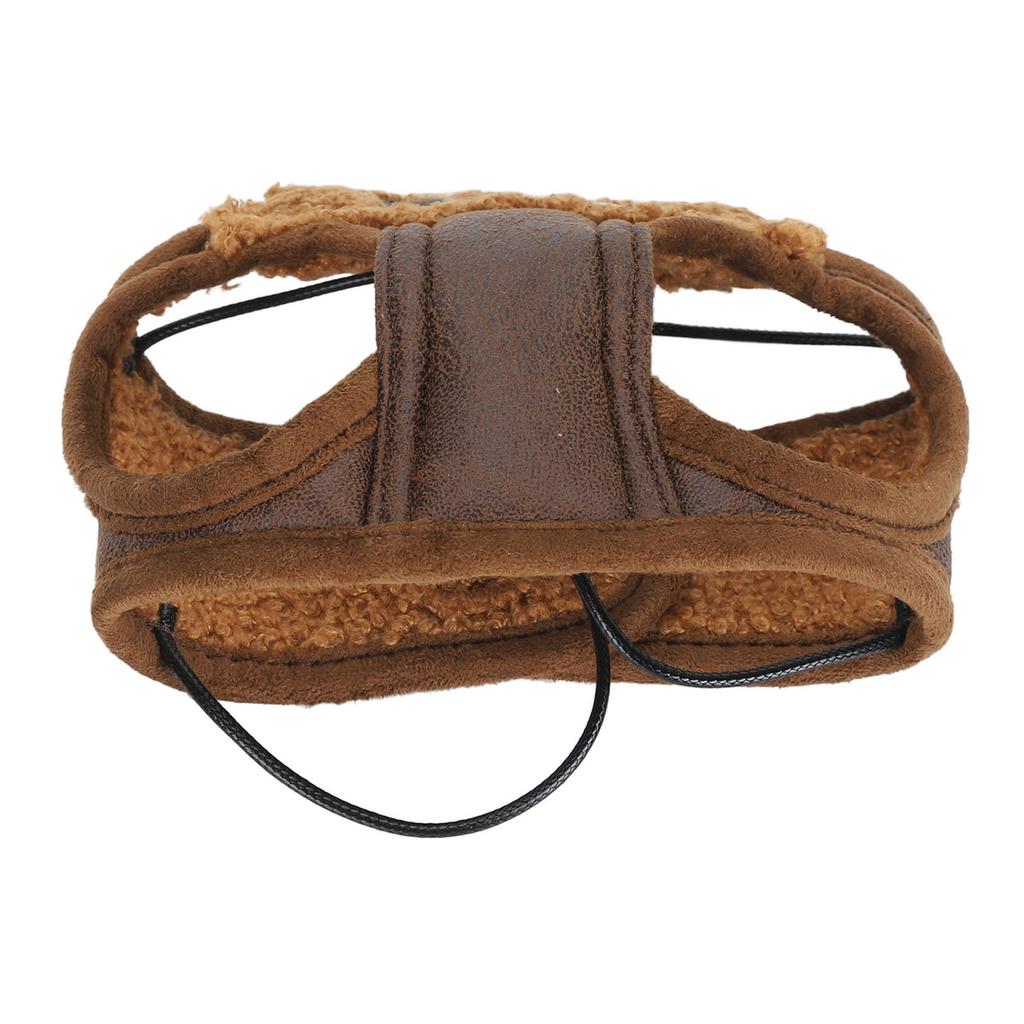 Собачья авиационная шапка Мягкая Теплая Регулируемая Веревка Ретро Модная Зимняя Шапка для Питомца с Ушами для Холодной Погоды Повседневная Вечеринка