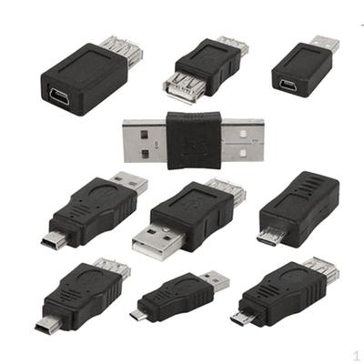 Набор из 10 OTG 5-контактных мини-адаптеров-адаптеров USB-переходника «папа-мама» Micro
