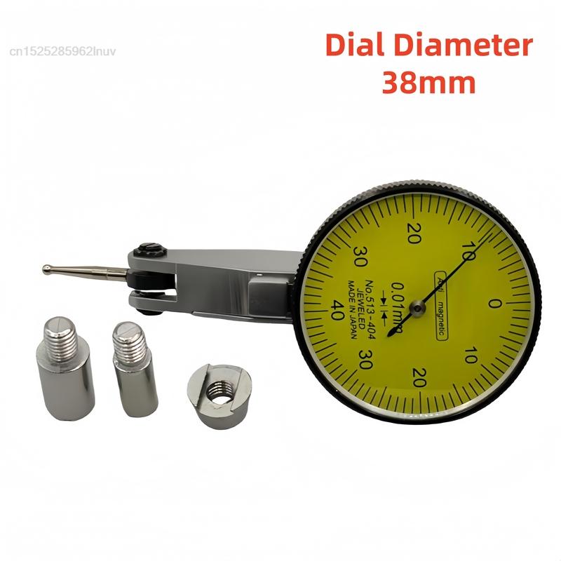 CNC 2046S Lever Table Dial Indicator 0-0.8mm 0.01mm Gauge Scale Dovetail Rails Indicator Measuring Tool 513-404