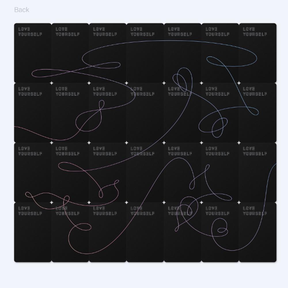 Альбом BTS Love Yourself с фотокарточками