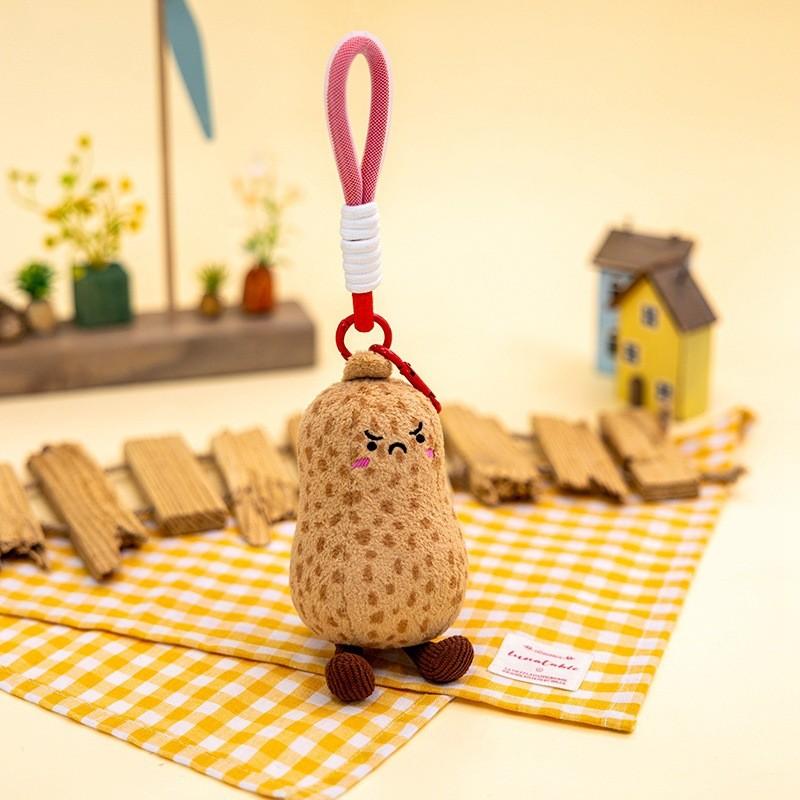 Nut Plush Keychain With Pp Cotton Filling For Gift Collectors