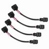 4PCS Fuel Injector Conversion Harness OBD1 To OBD2 Replacement For Acura Integra 199?1995