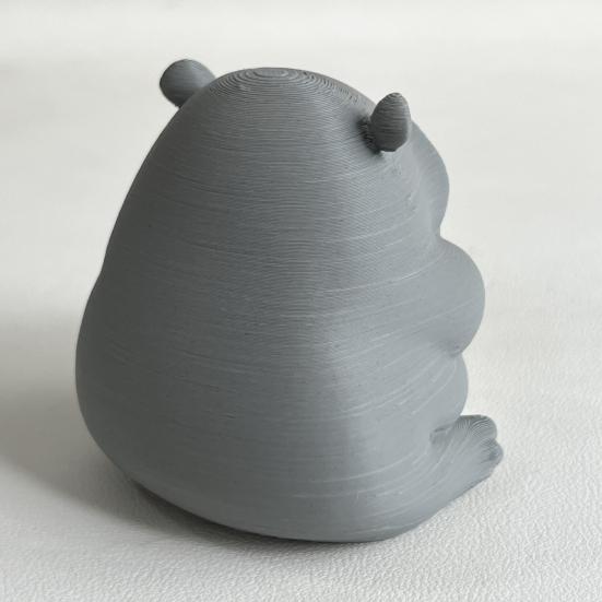 Грустный малыш бегемот 3D печатный бегемот орнамент миниатюрная фигурка бегемота настольное коллекционное украшение бегемота для домашнего офиса