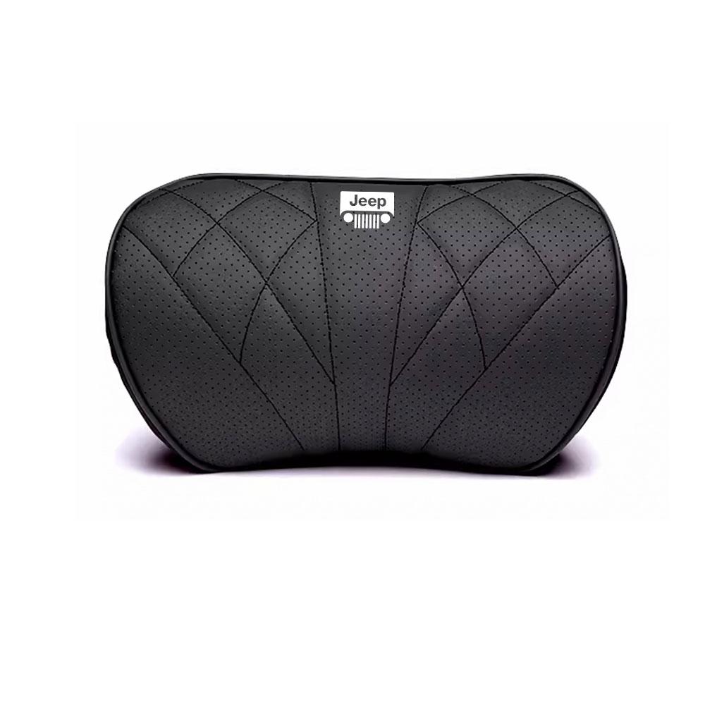 Car Memory Foam Headrest Neck Pillow Lumbar Waist Support Cushion Accessories For Jeep Cherokee Wrangler Trail Hawk Compass JPB