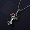 Vintage Dragon Sword Pendant Necklace Titanium Steel Pendant Necklace Jewelry For Men