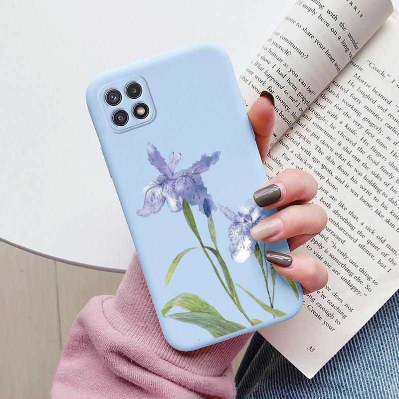 Soft Case For Samsung Galaxy A22 A22S 5G Phone Cover Cute Flowers Butterfly Fundas TPU Coque For Samsung A22 A 22S Bumper Cases
