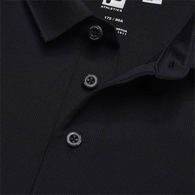 Fila Теннис Простой Повседневный Спорт Удобный Вязаный С Коротким Рукавом Рубашка-поло Grand Slam Мужские топы Королевский-синий A11M533138F-NV