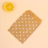 Упаковочные материалы Wave Dot Пакеты для выпечки конфет, печенья Пакет из крафт-бумаги Мешок для попкорна Упаковочный мешок