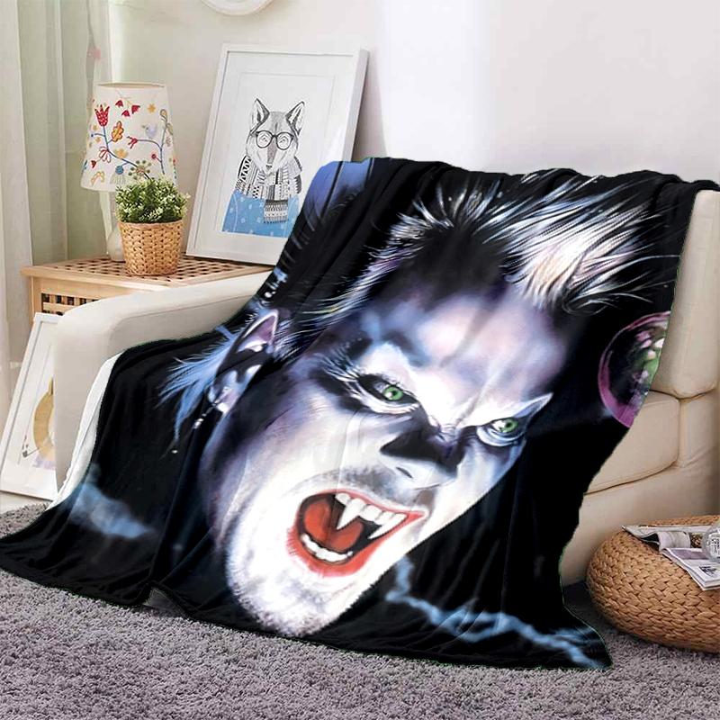 1PC Horror movie theme blanket, all-season lightweight home office outdoor nap multifunctional blanket, Halloween gifts