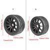 Set of 4 Remote Control Wheel Tires for Crawlers Car Model Rubber Wheel Tires for Remote Control Accessories