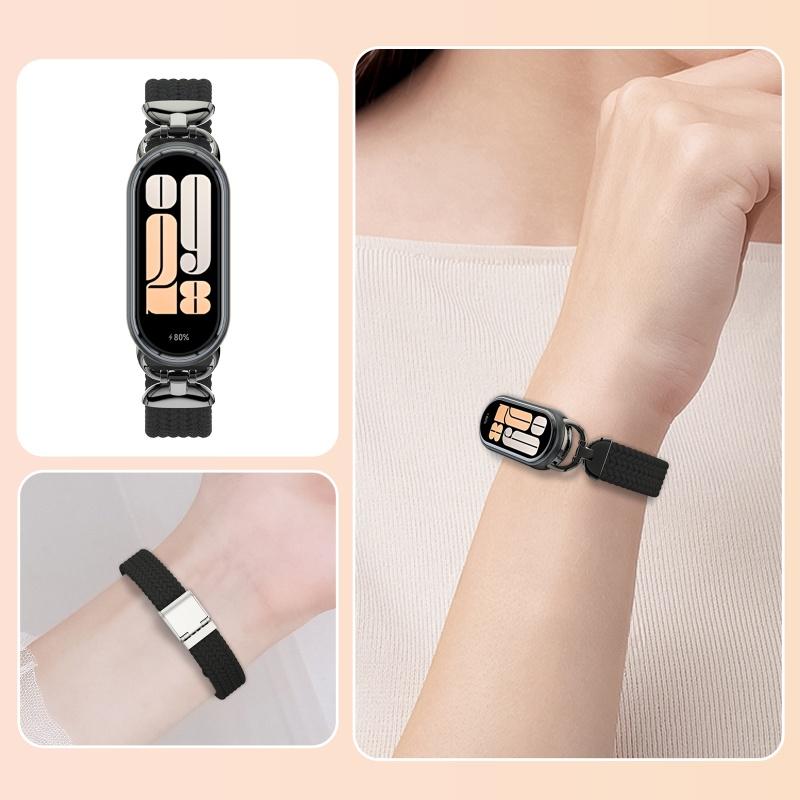 Nylon Strap for Xiaomi Mi Band 10/9/8 High Quality Breathable Sports Wristband Accessories for Mi Band 10 NFC Replace Watchband