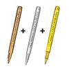 Xiaomi 1-24 Colors Metallic Markers Pens Silver Gold Copper Paint Pens for Black Paper Glass Rock Painting DIY Scrapbook Album art