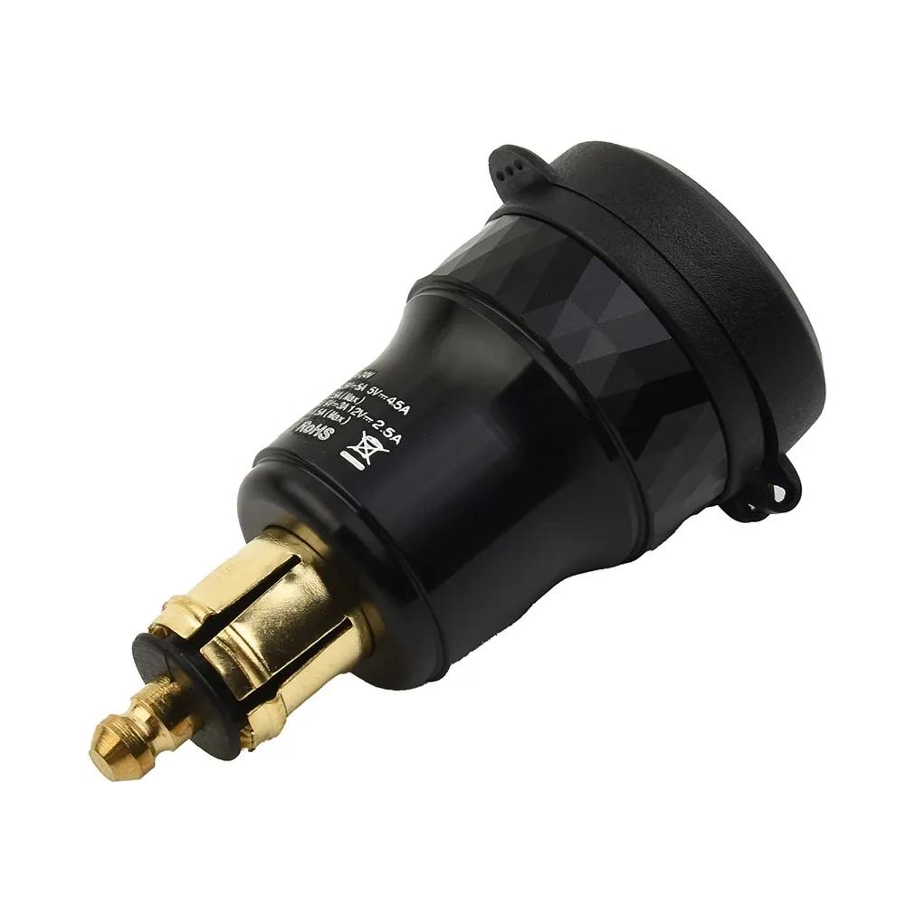 Адаптер зарядного устройства F650 F700 F800 для BMW Ducati для 12 В-24 В мотоцикла из алюминиевого сплава с ЧПУ для автомобиля, гнездо DIN 1 шт.