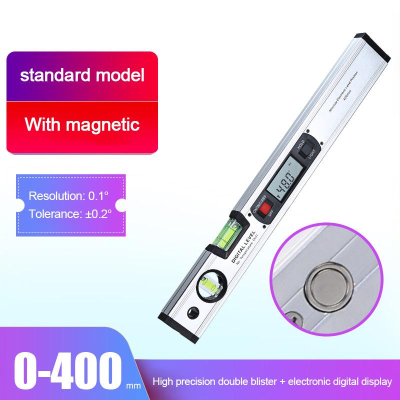 400 мм цифровой угломер, электронный уровень, 360-градусный инклинометр с/без магнитов, линейка для измерения угла наклона