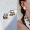 Vintage Loop Without Piercing Large Imitation Pearl Earrings Women's Luxury Clip On Earrings