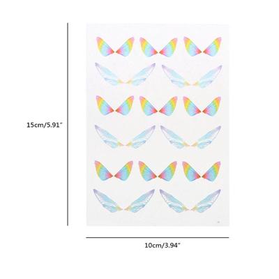 Материалы для эпоксидной смолы для имитации крыльев бабочки, прозрачные эпоксидные наклейки для изготовления открыток, скрапбукинга, изготовления ювелирных изделий своими руками