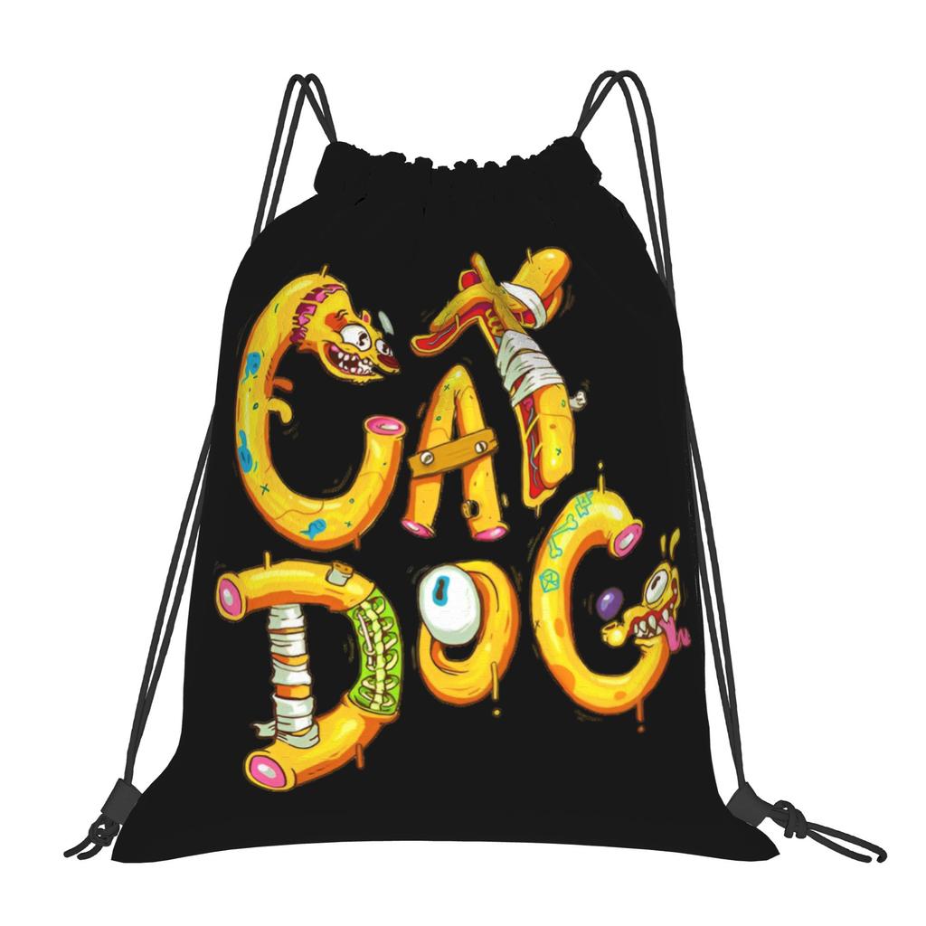Индивидуальные мешки-мешки с завязками CatDoges для мужчин и женщин, портативные спортивные сумки-рюкзаки для спортзала, тренировочные рюкзаки для хранения в стиле слэпстик