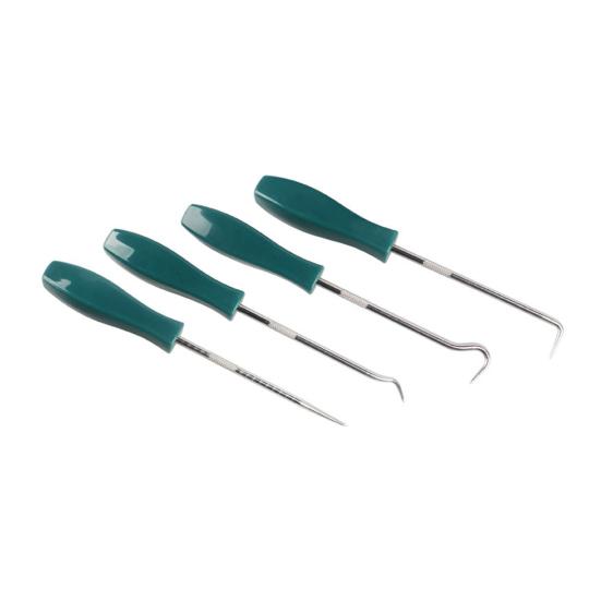 Набор из 4 отверток для сальников автомобильных транспортных средств с эргономичными ручками, съемник для прокладок уплотнительных колец, крючки для ремонта