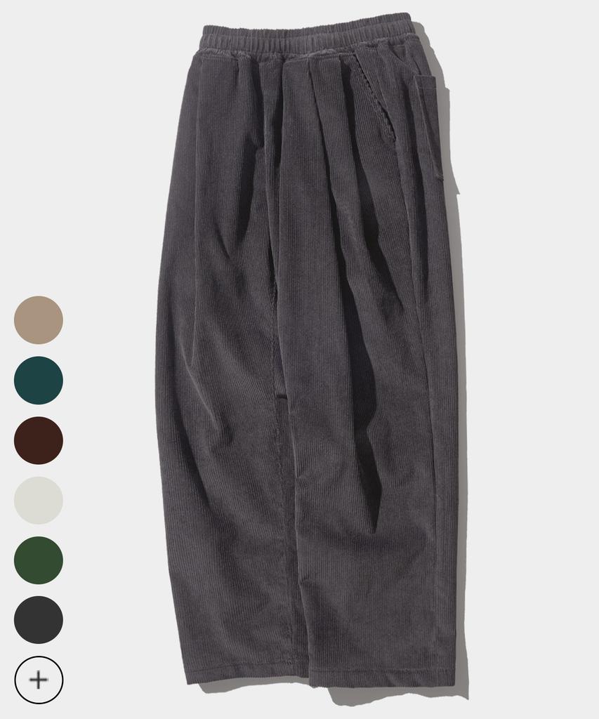 FP142 Midwhale Corduroy Wide Pants 8 Types Charcoal Sjlp1382