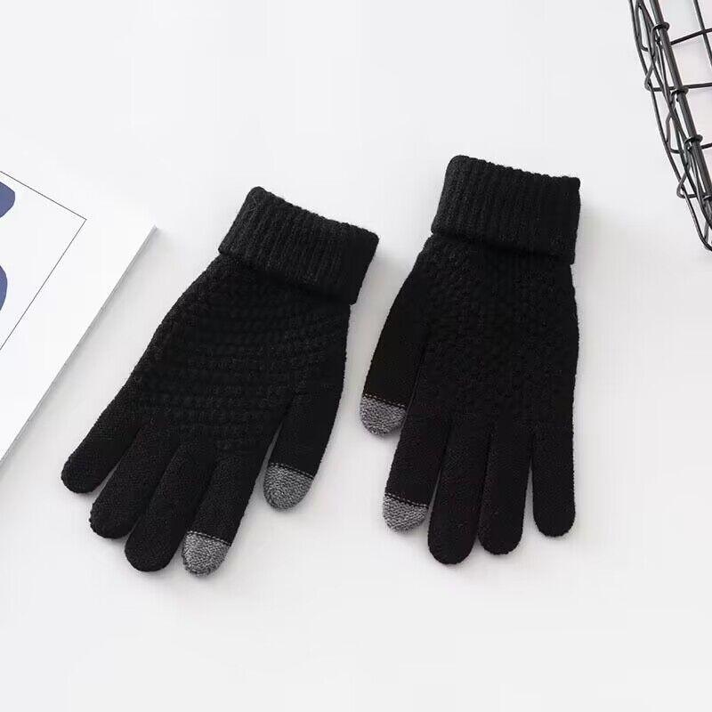 Gloves female winter, female student gloves fleece thickened touch screen couple thermal gloves cycling thermal gloves
