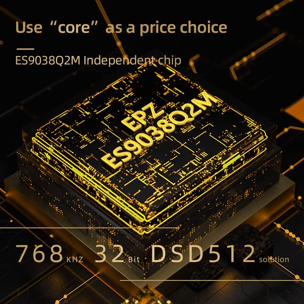 Портативный усилитель для наушников Hifi Kingdom EPZ TP30 Dual Android, только тип C, 32 бит/768 кГц/DSD512, выход 3,5 мм и 4,4 мм, (ЗОЛОТО)