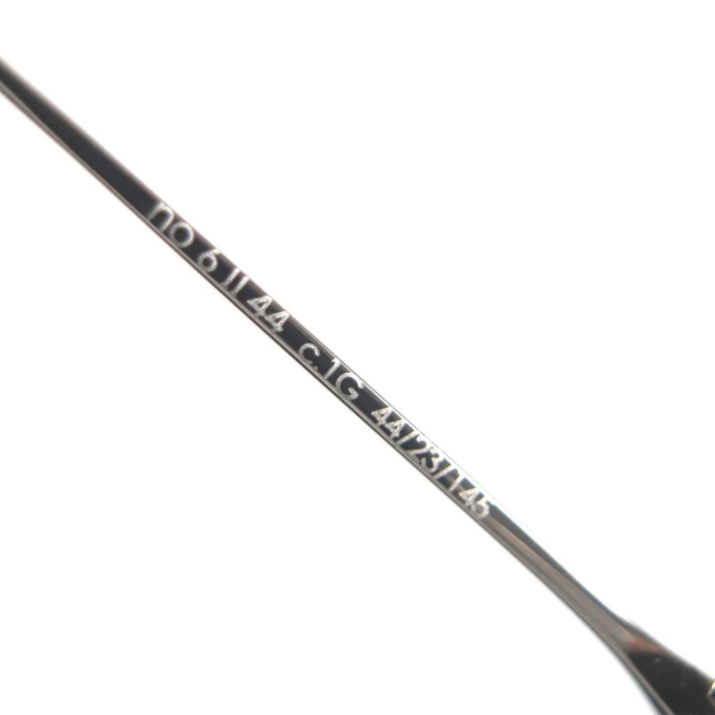 Excellent 10 eyevan Glasses no.6 2 44-1G Silver gold 18K mens Used