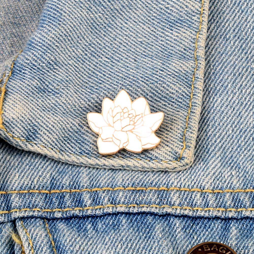 Lapel Pin Buddhism Travel Commemorative Lapel Brooch Lotus Flower Brooch Brooches Pin Enamel Pin