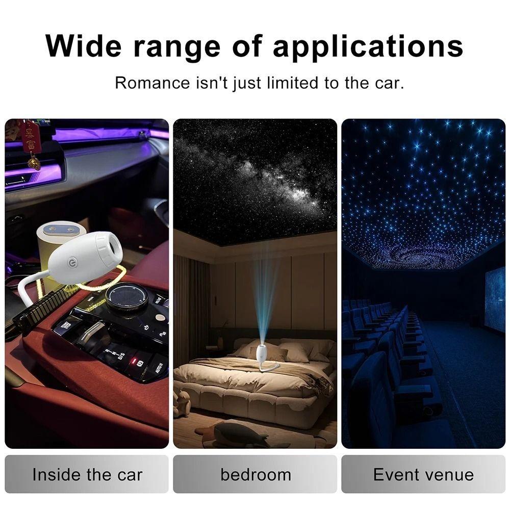 USB Powered Galaxy Projector Large Range Projection USB Night Light Bedroom Decoration