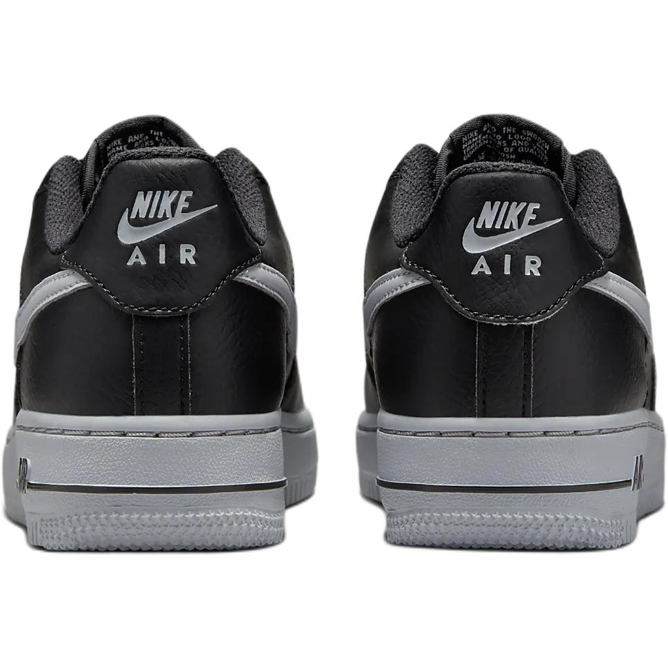 Nike Кроссовки Air Force 1 GS Черный Волчий Серый Детские HQ3807-001