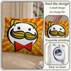 Moustache Man Pringles-S Pillow Cushion Cover Pillowcase Living Room Sofa Home Decor