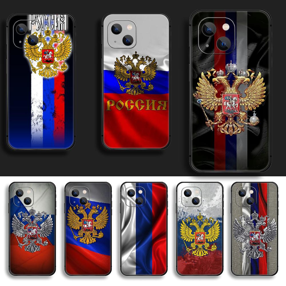 Чехол для телефона с российским флагом для iPhone Xiaomi Mi Samsung Galaxy Redmi Note AS 11 12 13 14 15 22 23 24 5G Pro Plus Max Fe Ultra