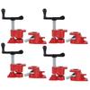 4Sets 3/4" Quick Release Heavy Duty Wide Base Iron Wood Metal Clamp Set Woodworking Workbench