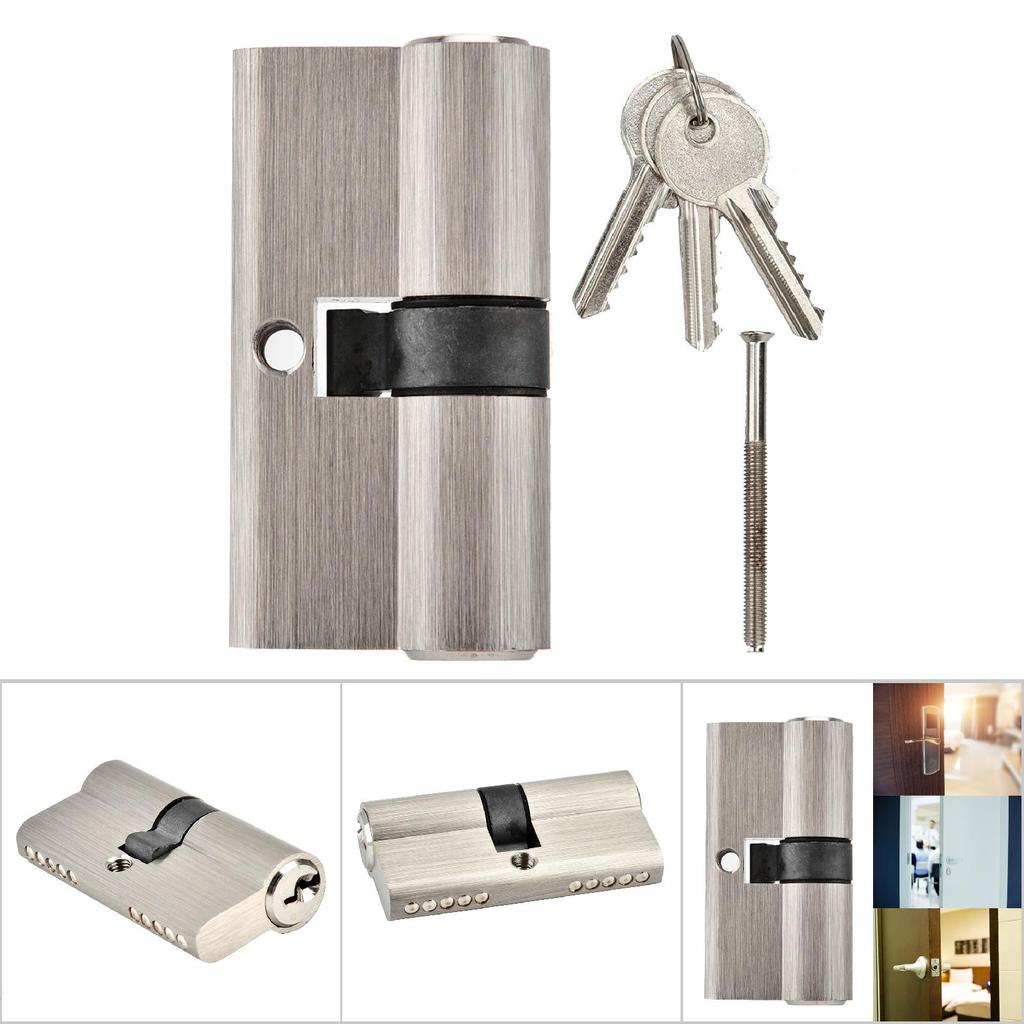 Медный двойной открытый цилиндр замка противоугонный деревянный дверной замок(Д=60мм(30/30))