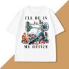 Sewing Sewing Machine T Shirt Tee Unisex WOMEN Ill Be in My Office Sewing Tshirt Cotton Short Sleeve Round Neck Fashionable Tops