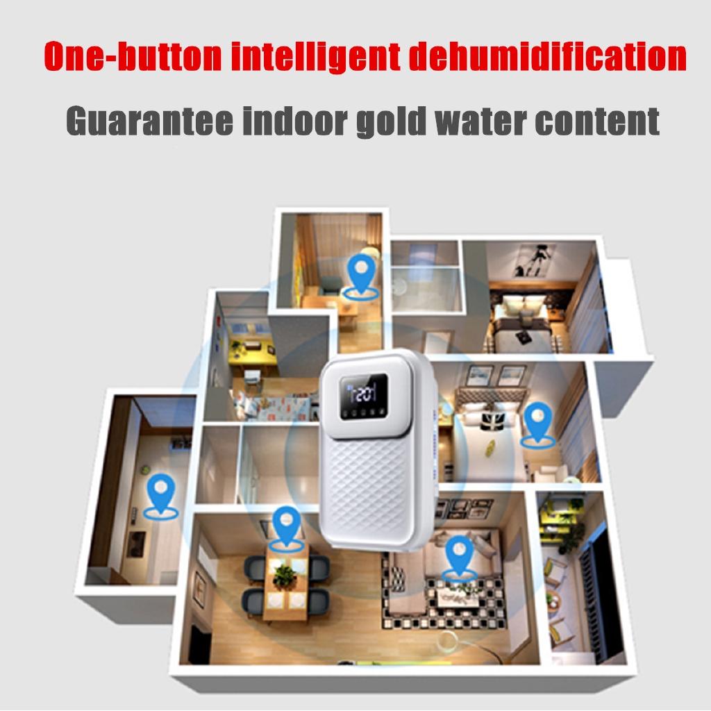 90 Вт Бесшумный осушитель Поглотитель влаги Внутренняя сушилка Воздух Подвал Светодиодный Смарт Тач Пульт дистанционного управления Таймер Внешняя водопроводная труба