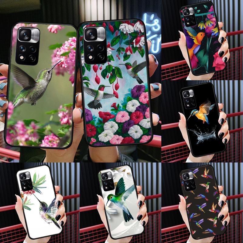 Cute Hummingbird Case For Xiaomi Redmi Note 14 13 11 9 10 12 Pro 9S 10S 11S 12S Redmi 10C 12C 13C 14C Cover