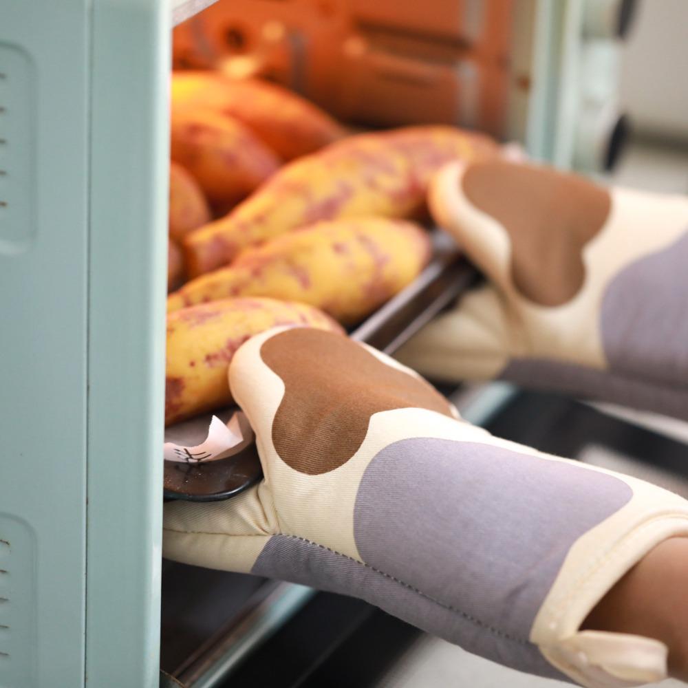 Heat Resistant Microwave Mitt Anti-scalding Kitchen Gloves BBQ Gloves Cat Paws Oven Mitts  Dish