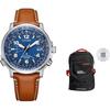 Коллекция Eco-Drive Часы на кварцевом механизме с питанием от света Ремешок из натуральной кожи Мужские часы CB0240-11L