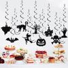 Paper Halloween Bat Skull Ghost Pendant Scary Happy Halloween Party Decorations  Ghost Festival