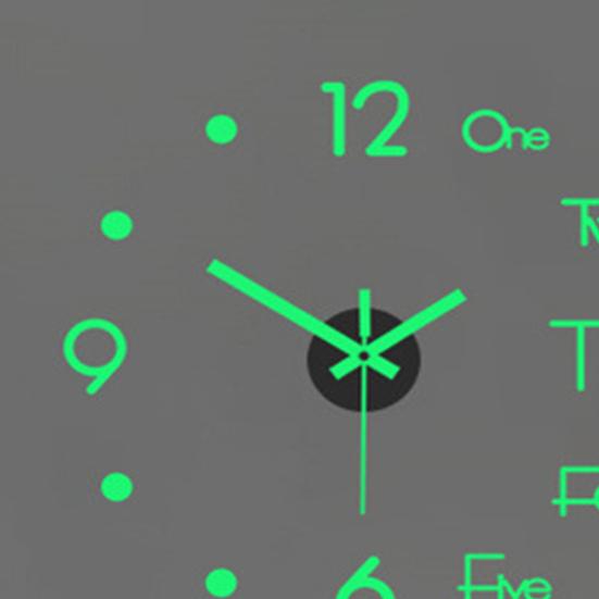 3D DIY Wall Clock Simple Installation Battery-Powered Quiet Modern Nordic Wall Clock for Living Room Bedroom