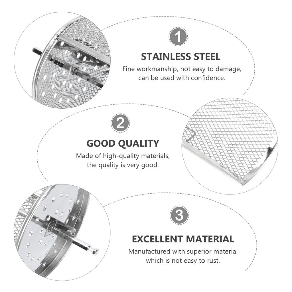 2Pcs Stainless Steel Rotating Cage Kitchen Roasting Tool Universal Grilled Cage Bbq Supplies Dining Bar Equipment