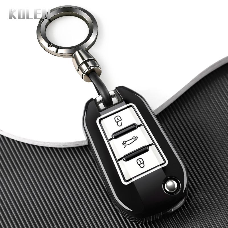 Премиальный чехол-брелок из ТПУ для автомобиля, оболочка для Peugeot 208 308 408 508 2008 3008 4008 5008 Для Citroen C3 C4 Cactus C6 C8 Бесключевой