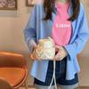 Женская вечерняя сумочка-клатч из акрила с жемчугом