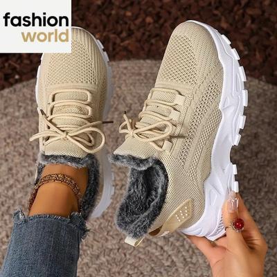 Хлопковая обувь женская большого размера обувь на платформе плюс бархатные толстые хлопковые ботинки с неглубоким вырезом легкие короткие ботинки