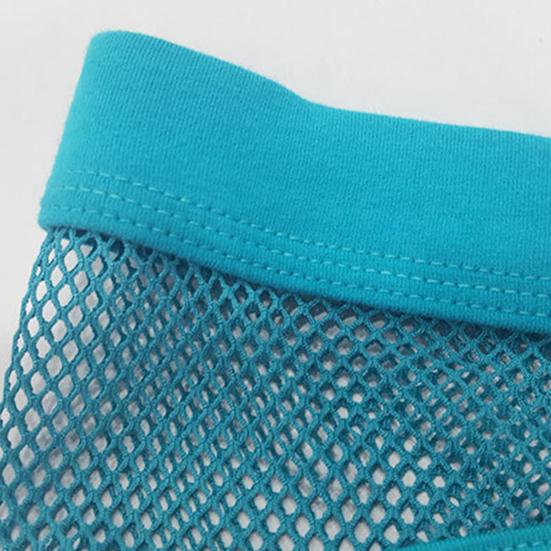 Soutong Mesh Мужские трусы Сексуальные трусы-боксеры из полиэстера с эластичным поясом для дома