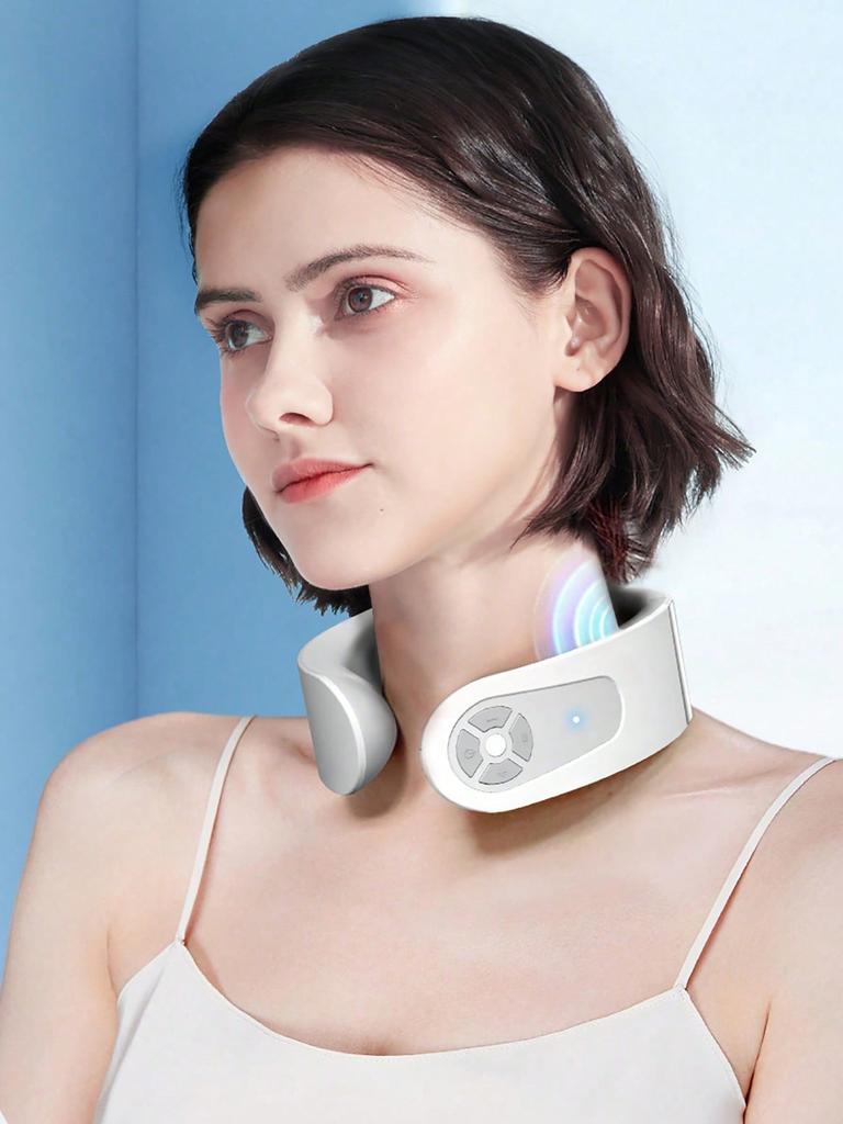 Массажер для шейного отдела позвоночника Переносной мини-массажер для шеи и плеч Глубокий массаж шеи Теплое нажатие Уход за шеей