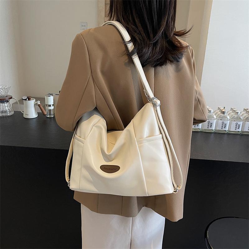 Сумка подмышку большой вместимости Женская сумка через плечо из мягкой кожи Студенческая сумка для поездок на работу